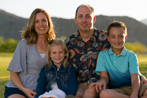 Outdoor family portrait